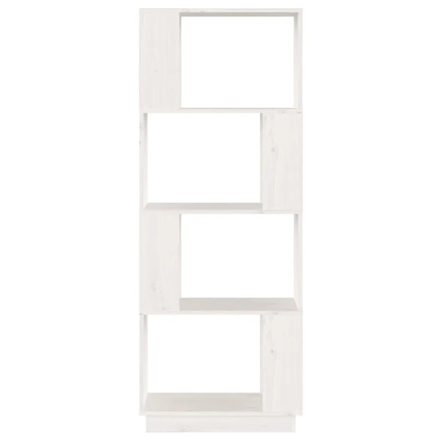 Bibliothèque/Séparateur de pièce Blanc 51x25x132 cm Pin massif - 5