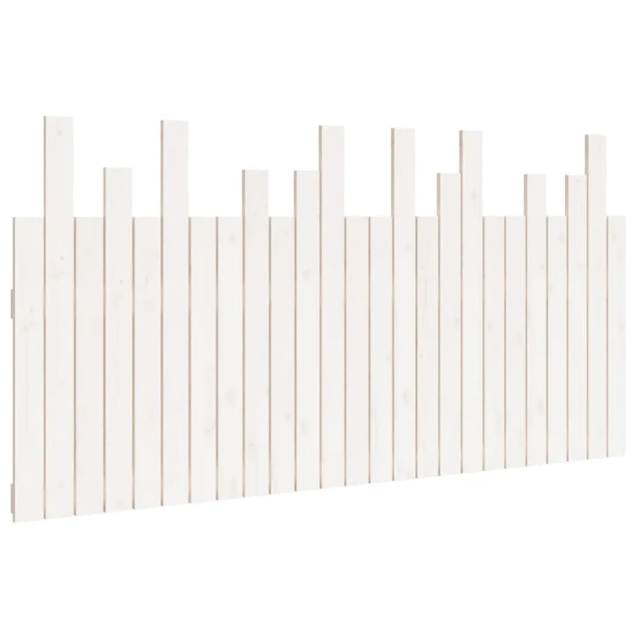 Tête de lit murale Blanc 159,5x3x80 cm Bois massif de pin - 2