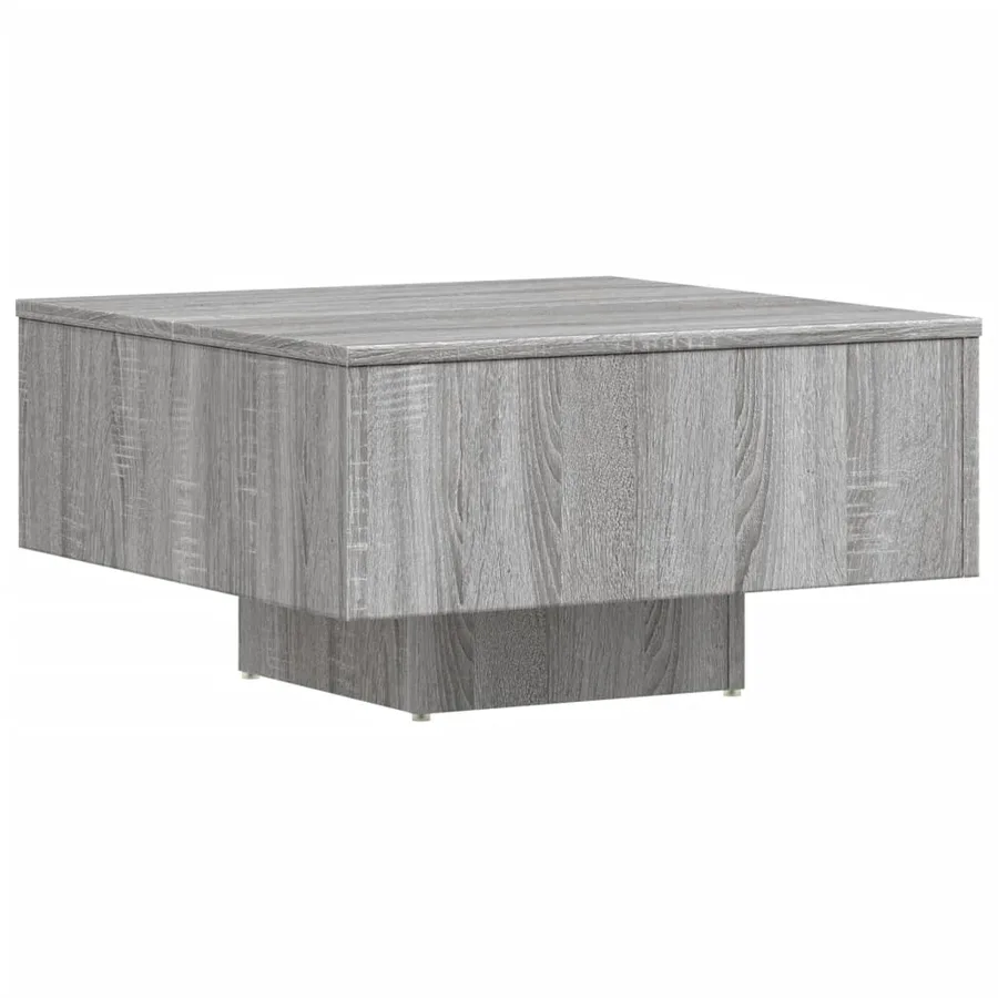 Table basse Sonoma gris 60x60x31,5 cm Bois d'ingénierie - 2
