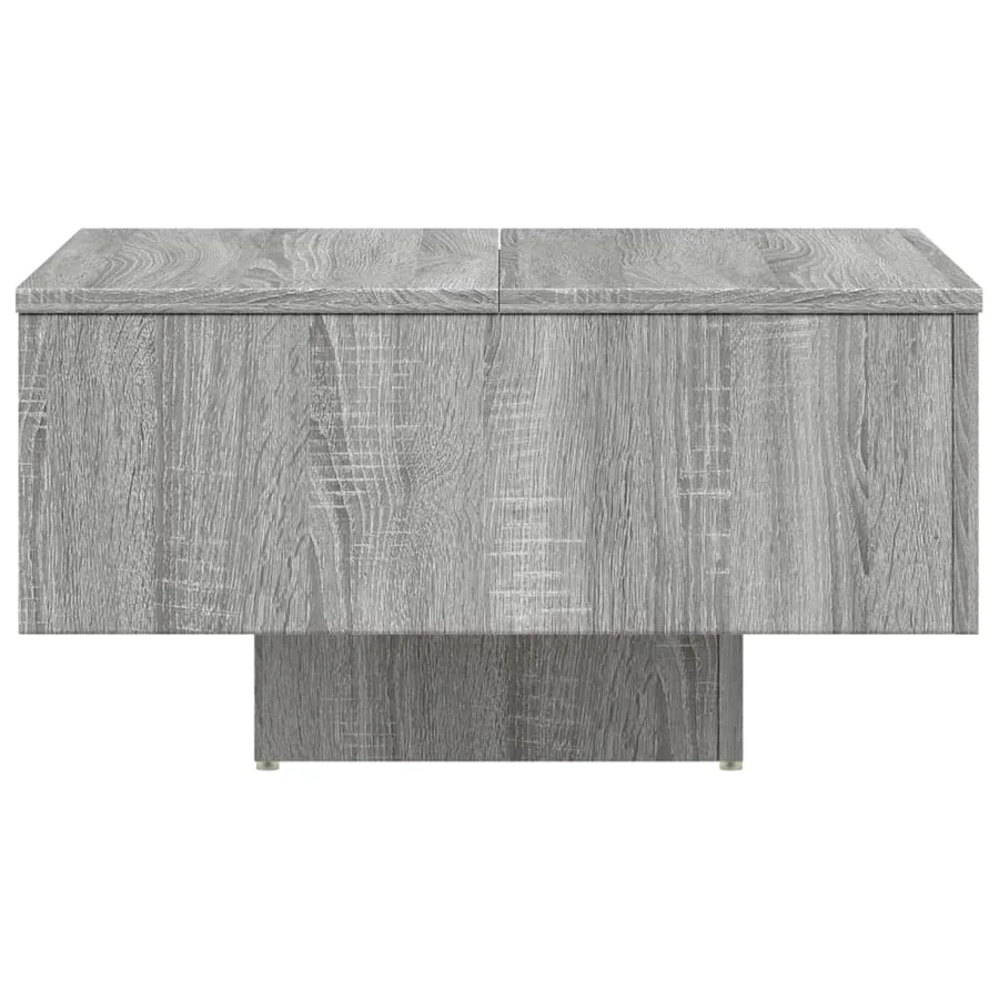 Table basse Sonoma gris 60x60x31,5 cm Bois d'ingénierie - 6