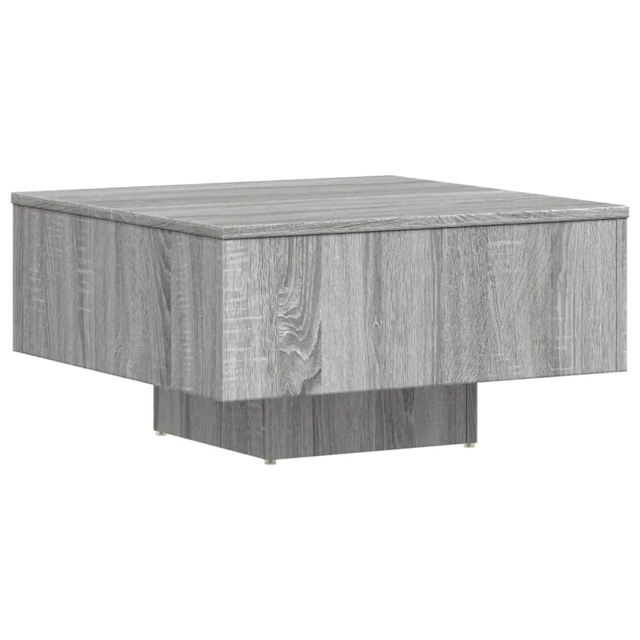 Table basse Sonoma gris 60x60x31,5 cm Bois d'ingénierie - 7