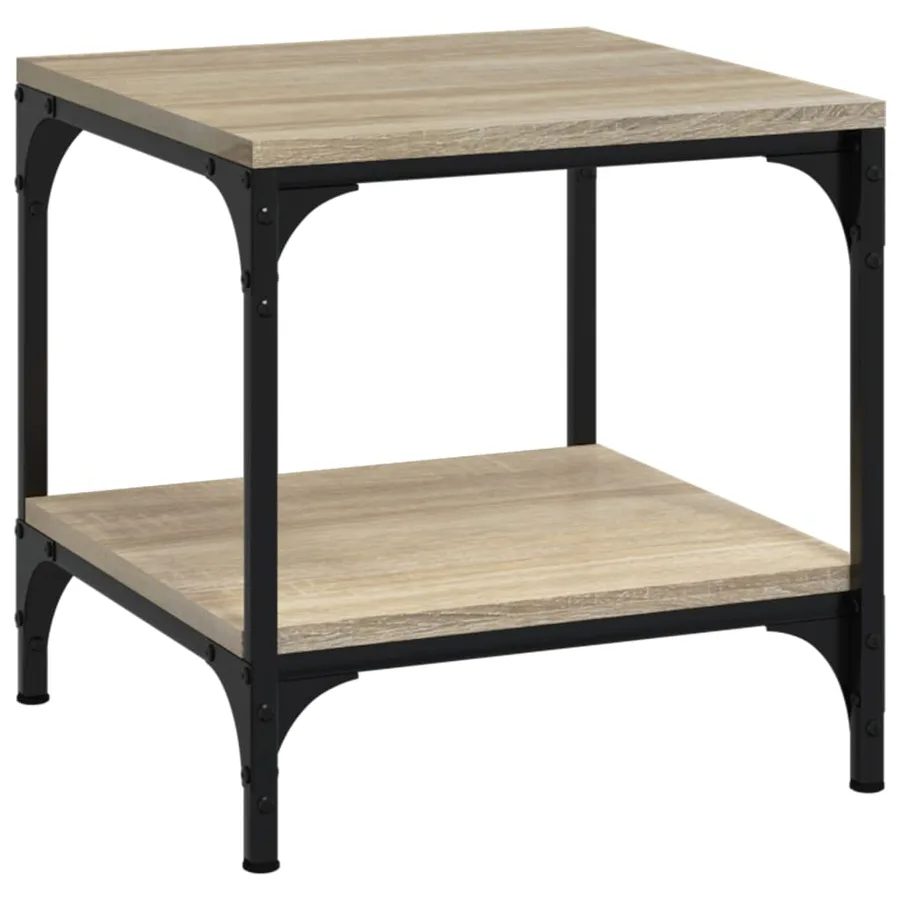 Tables d'appoint 2 pcs Chêne sonoma 40x40x40 cm Bois ingénierie - 5