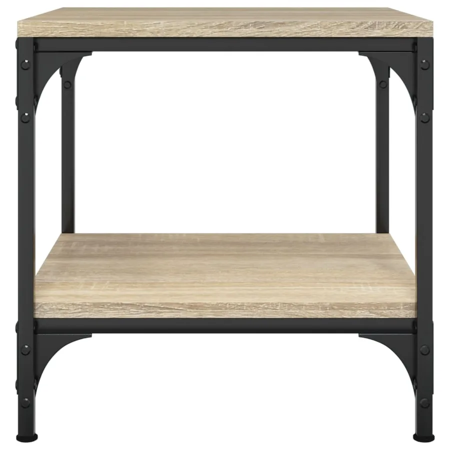 Tables d'appoint 2 pcs Chêne sonoma 40x40x40 cm Bois ingénierie - 6