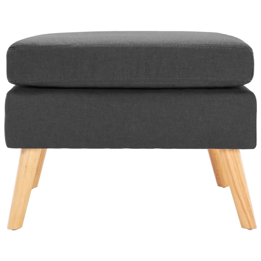 Repose-pied Gris foncé Tissu - 2