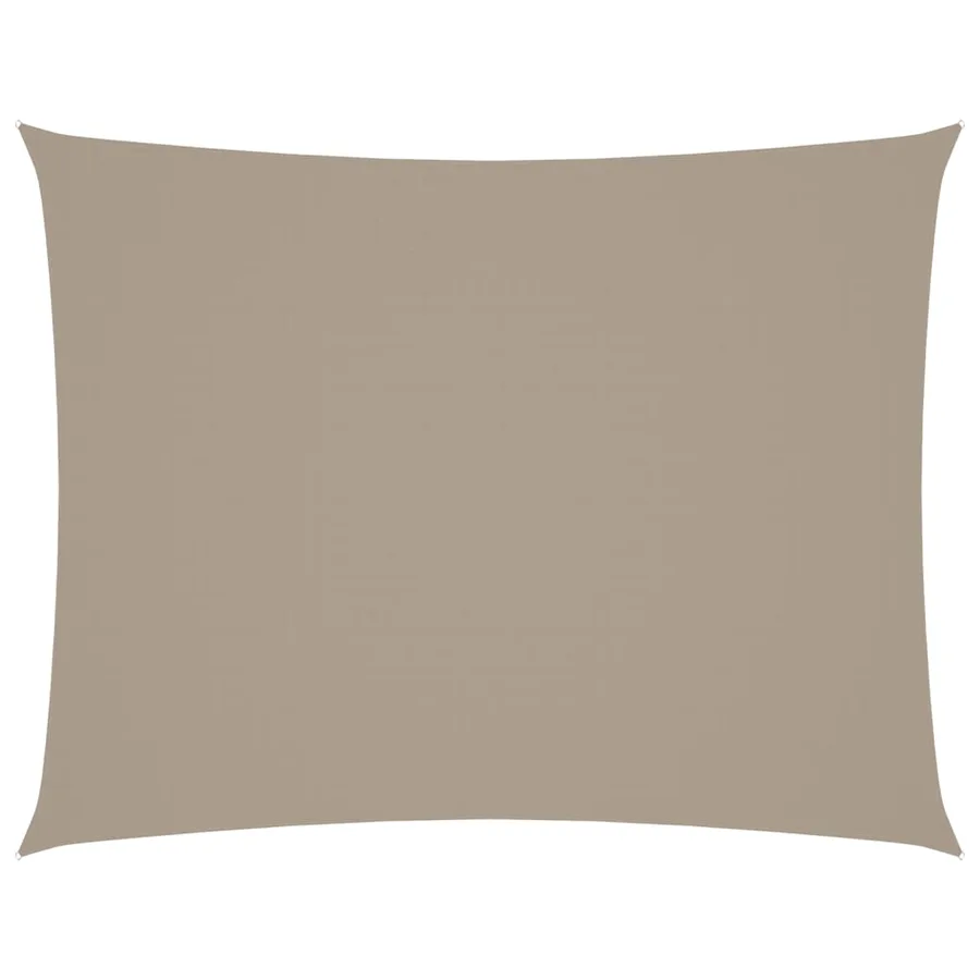 Voile de parasol tissu oxford rectangulaire 3x4,5 m taupe - 2
