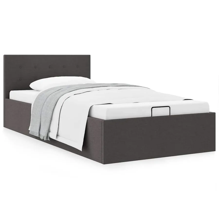 Cadre de lit à rangement hydraulique sans matelas 100x200 cm