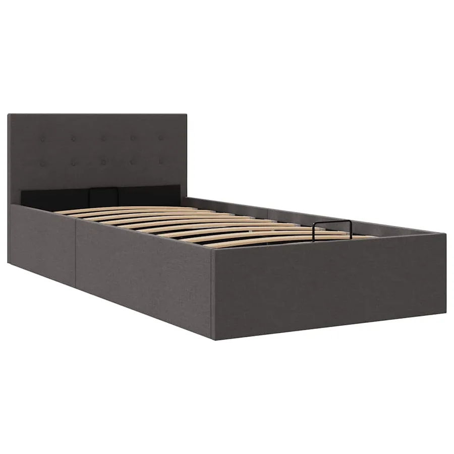Cadre de lit à rangement hydraulique sans matelas 100x200 cm - 3
