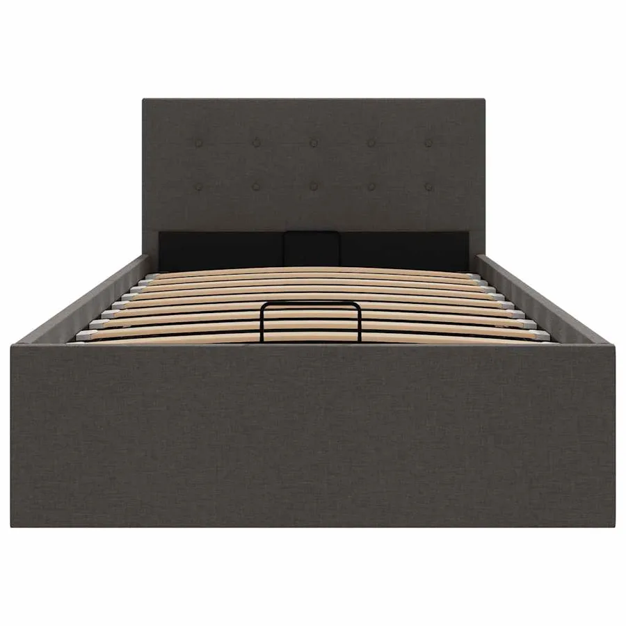 Cadre de lit à rangement hydraulique sans matelas 100x200 cm - 5
