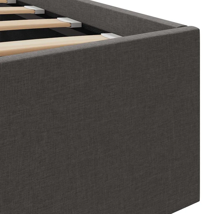 Cadre de lit à rangement hydraulique sans matelas 100x200 cm - 9
