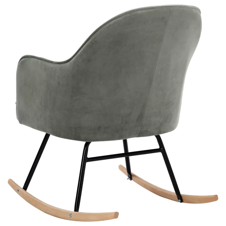 Chaise à bascule Gris Velours - 5