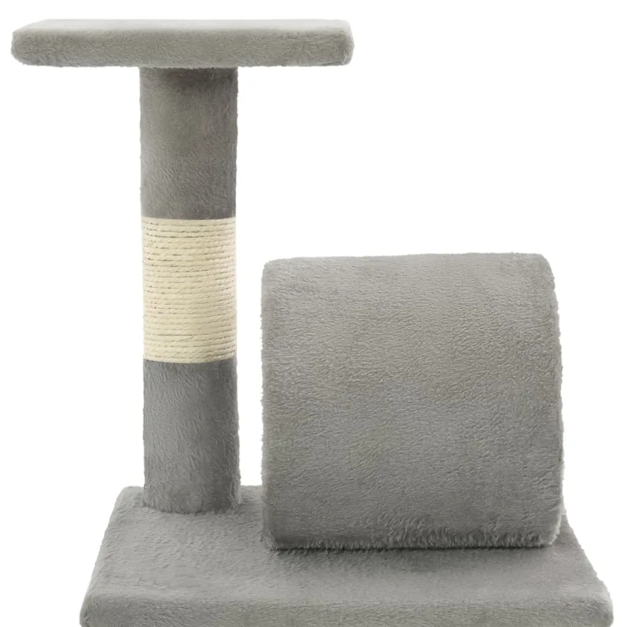 Arbre à chat avec griffoirs en sisal 65 cm Gris - 5