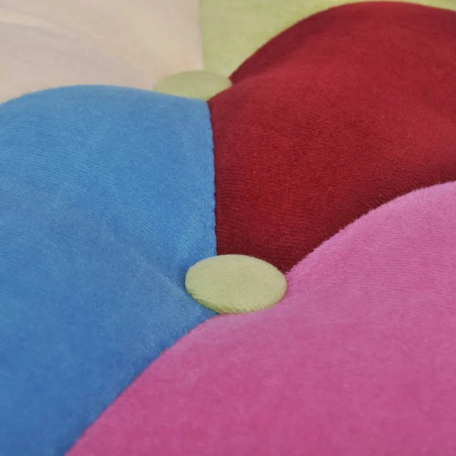 Chaises en style français lot de 2 avec design patchwork tissu - 5