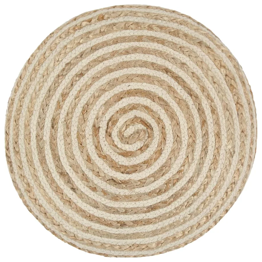 Pouf fait à la main 40 x 45 cm Jute - 2