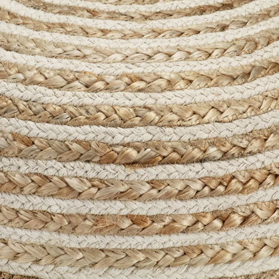 Pouf fait à la main 40 x 45 cm Jute - 3