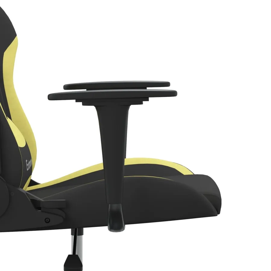 Chaise de jeu Noir et vert clair Tissu - 10
