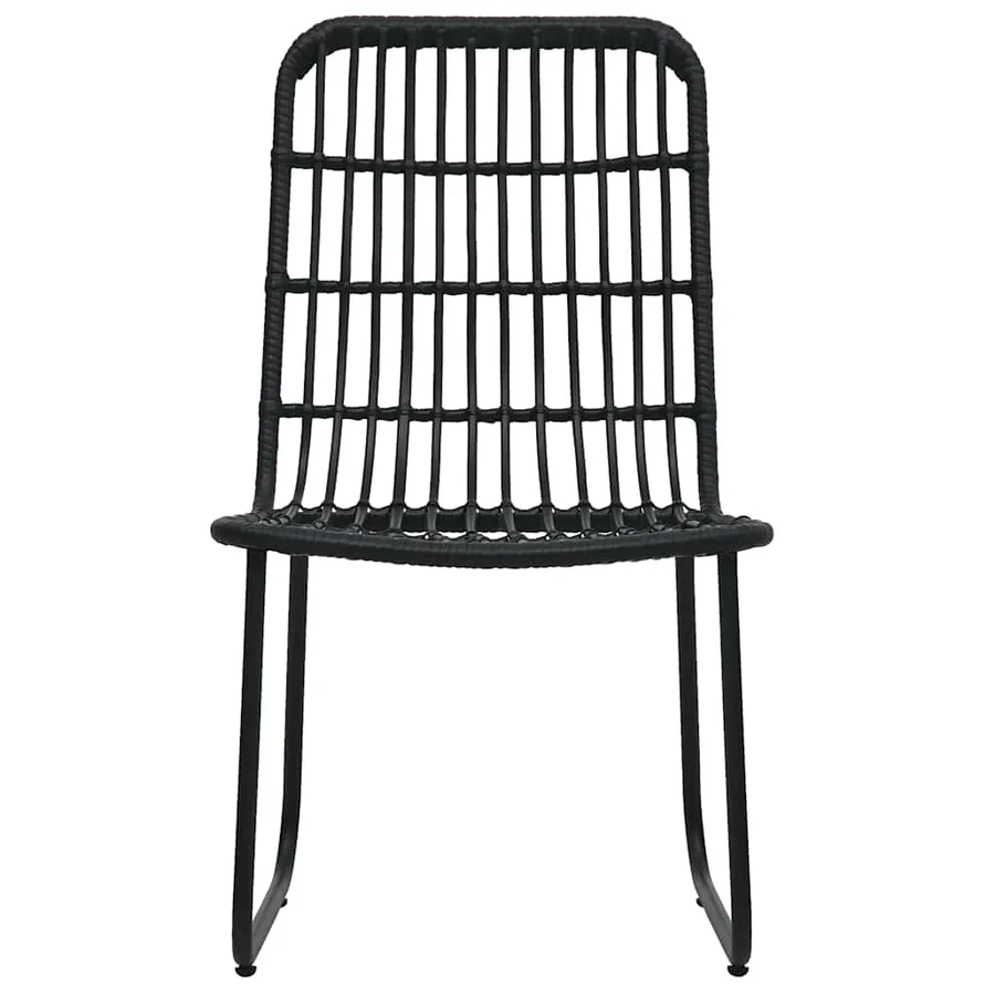 Ensemble à manger d'extérieur 9 pcs résine tressée et verre - 5