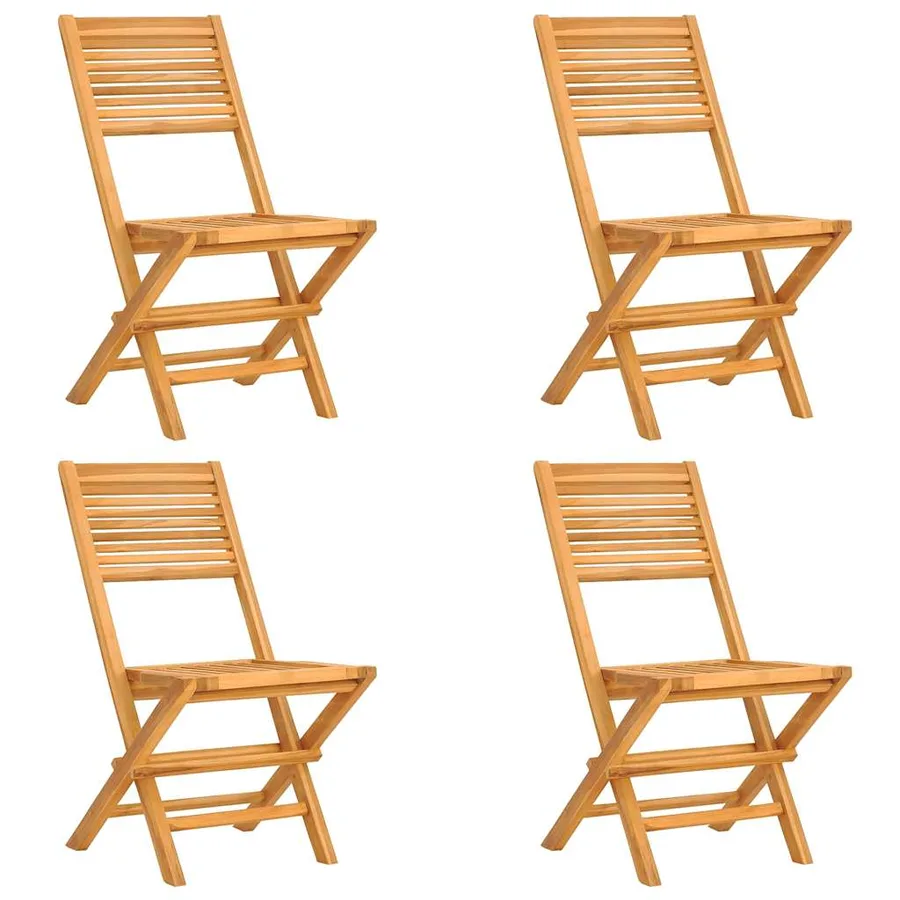 Ensemble à manger de jardin 5 pcs Bois de teck massif - 3
