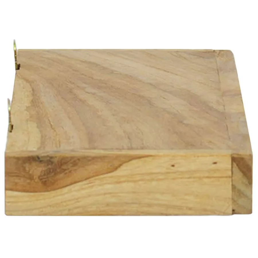 Étagères murales 2 pcs 40x15x4 cm bois de teck massif - 4