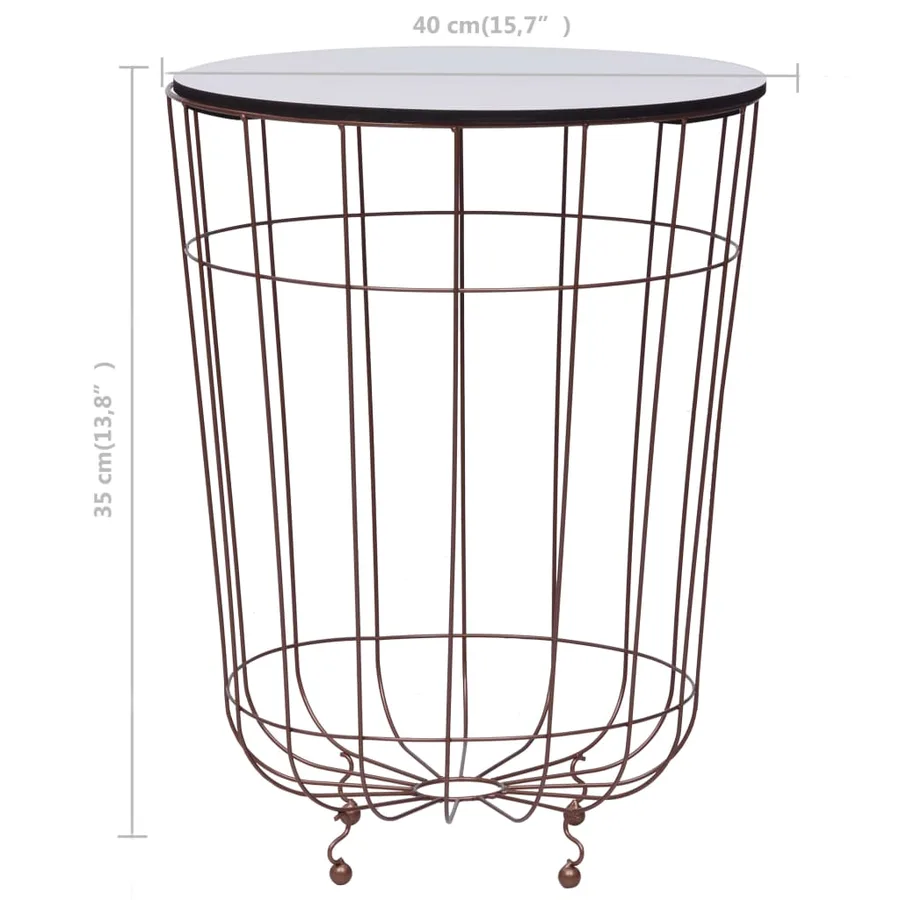 Table basse Doré Ø 40 cm - 7