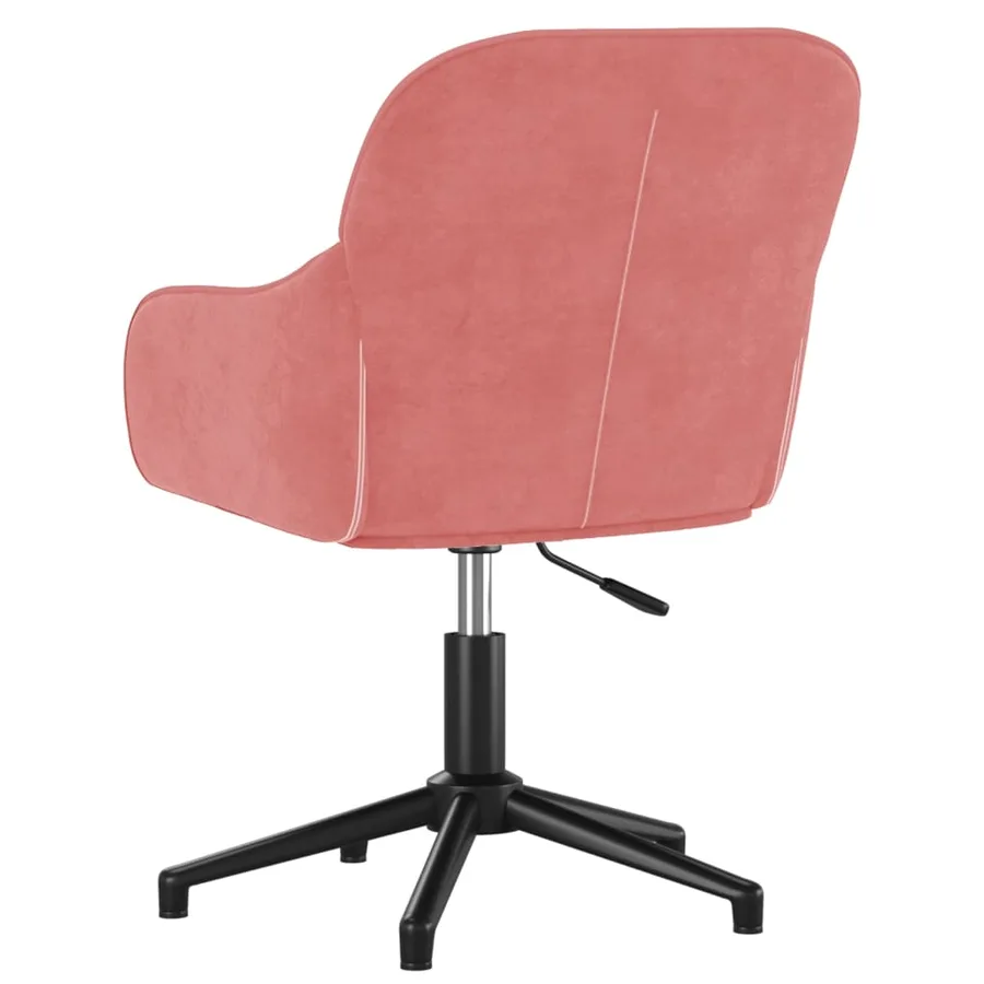 Chaises pivotantes à manger lot de 2 Rose Velours - 6