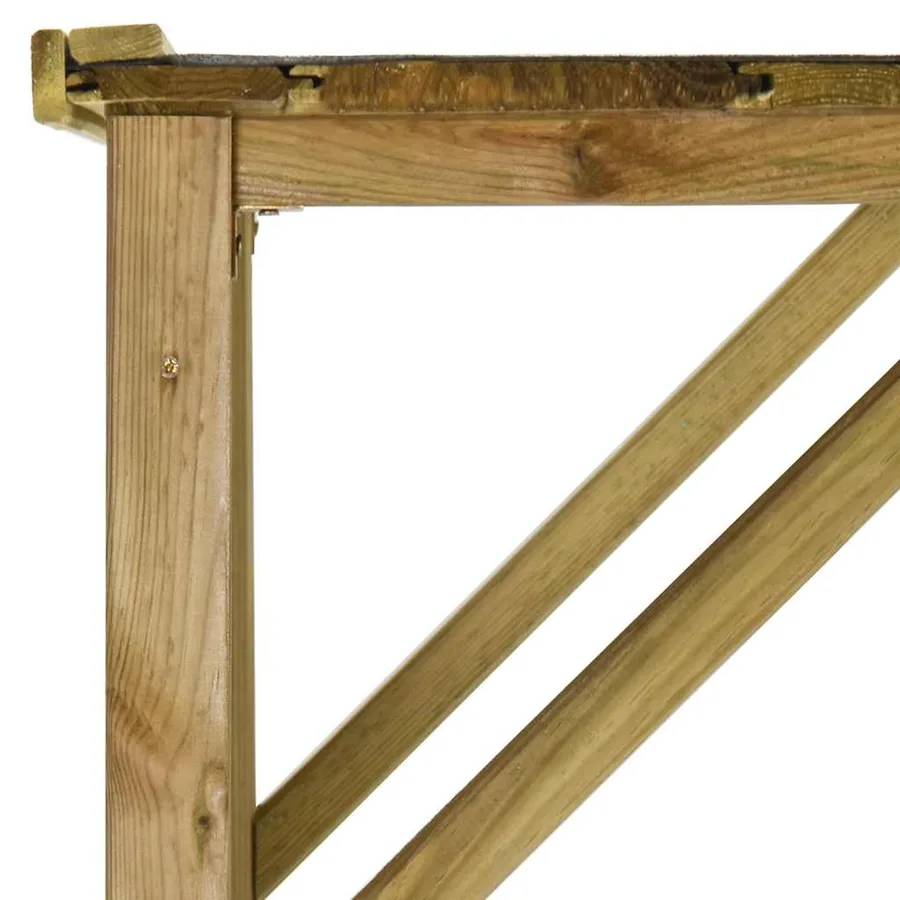 Abri d'outils de jardin Pin 253 x 80 x 170 cm - 5