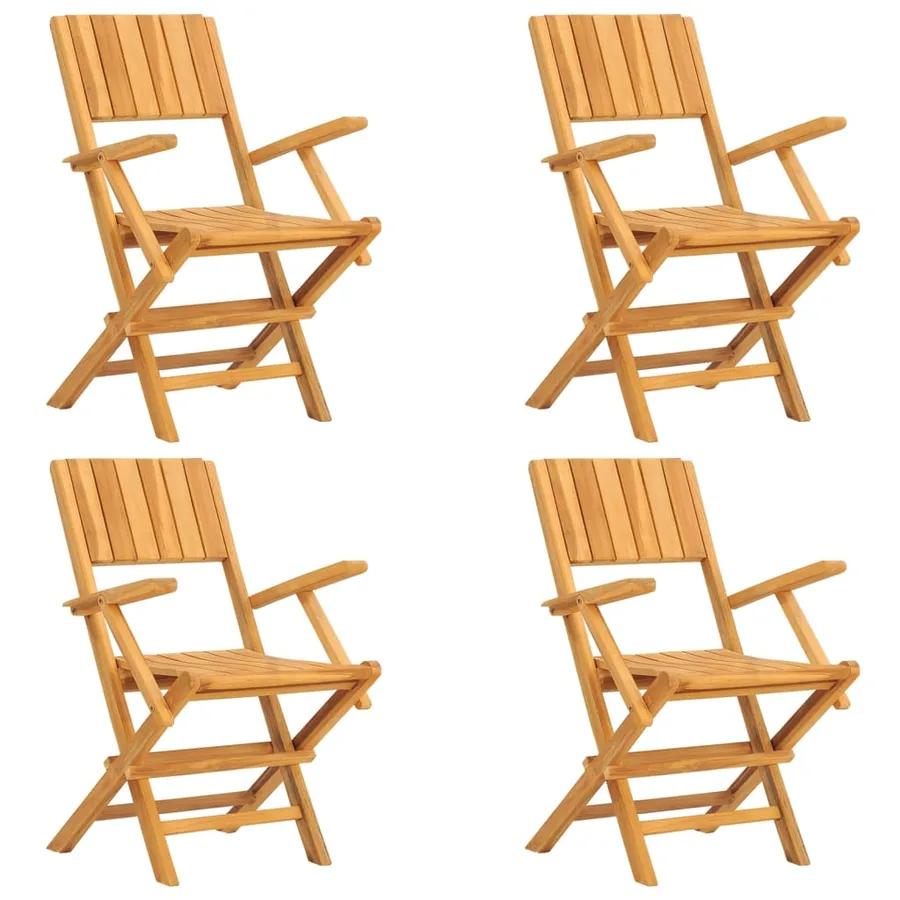 Ensemble à manger de jardin 5 pcs Bois de teck massif - 3