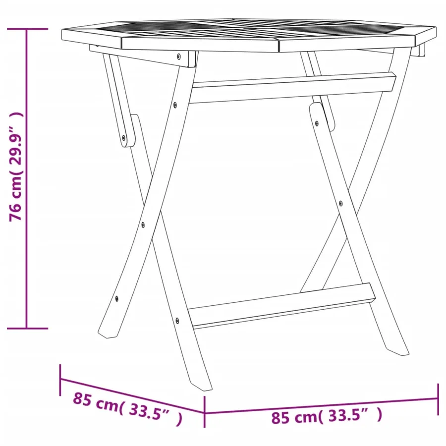 Ensemble à manger de jardin 5 pcs Bois de teck massif - 9