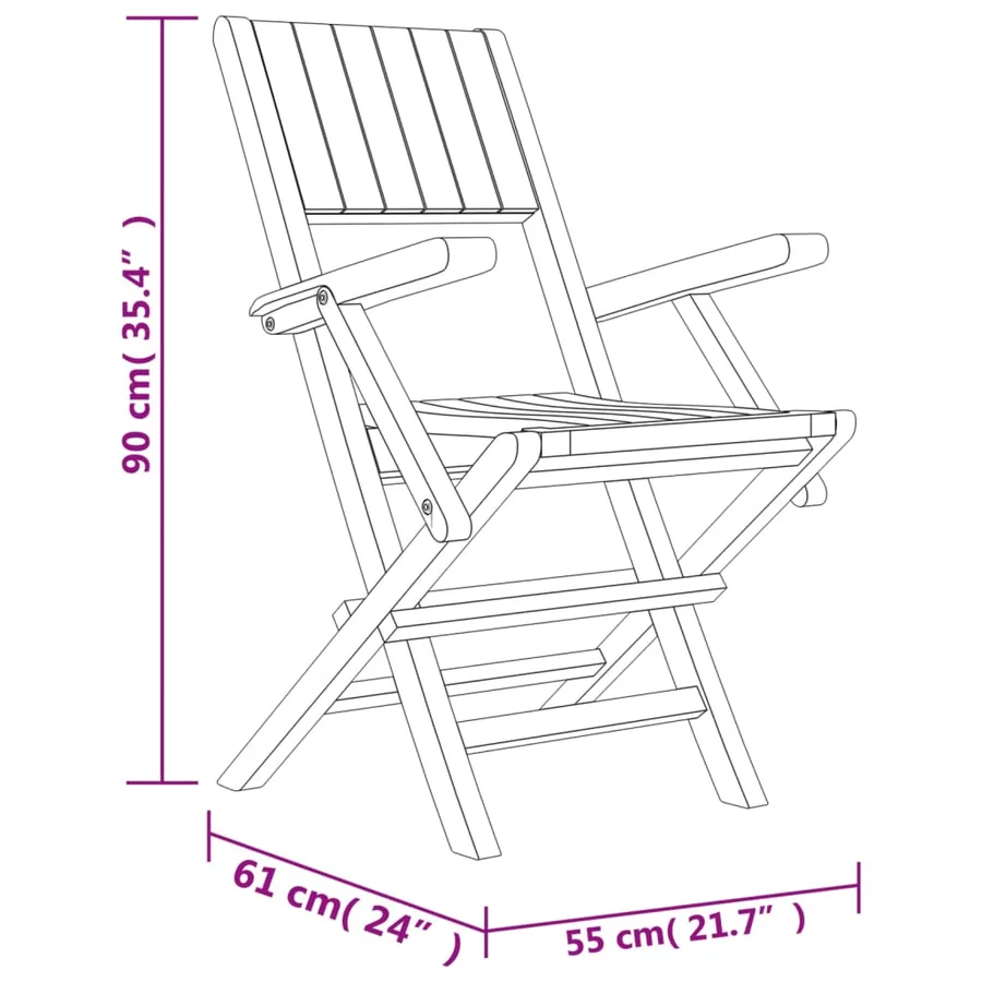 Ensemble à manger de jardin 5 pcs Bois de teck massif - 9