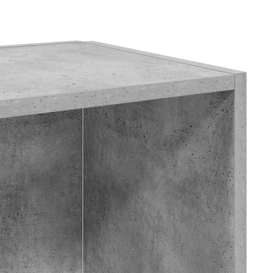Table d'appoint Gris béton 33x33x34,5 cm Bois d'ingénierie - 7