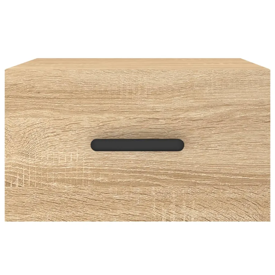 Table de chevet murale chêne sonoma 35x35x20 cm - 5