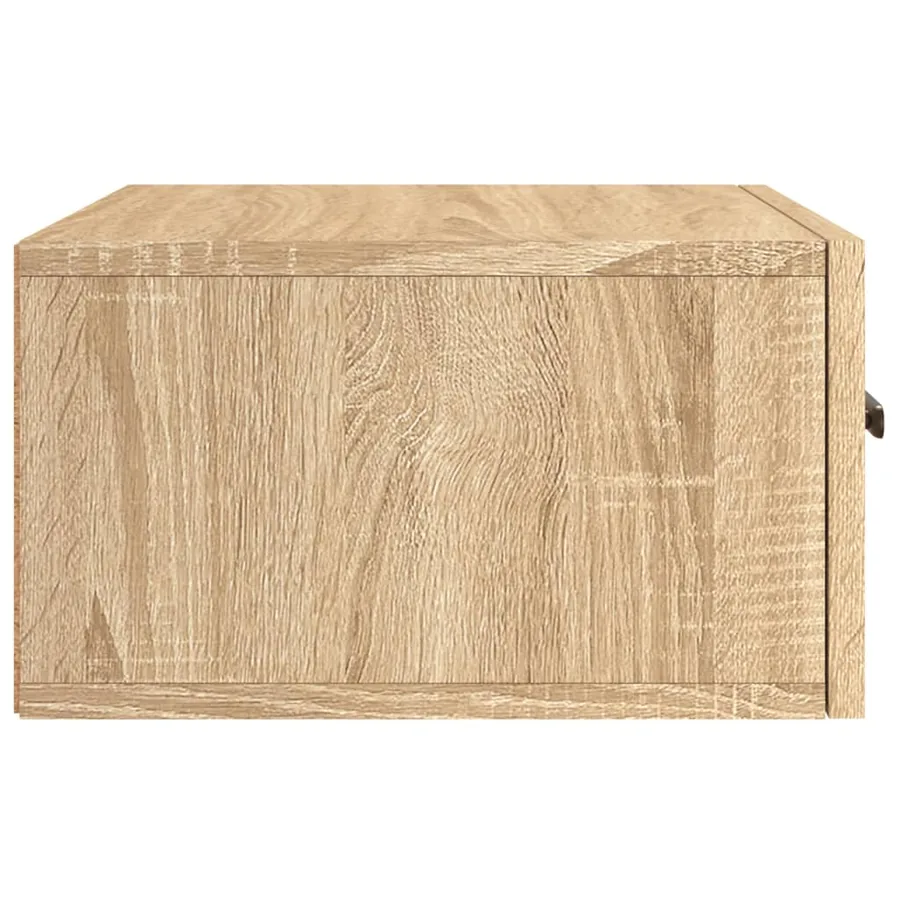 Table de chevet murale chêne sonoma 35x35x20 cm - 7