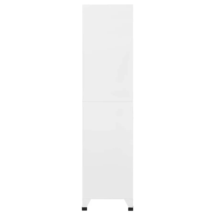 Armoire à casiers Blanc 90x40x180 cm Acier - 4