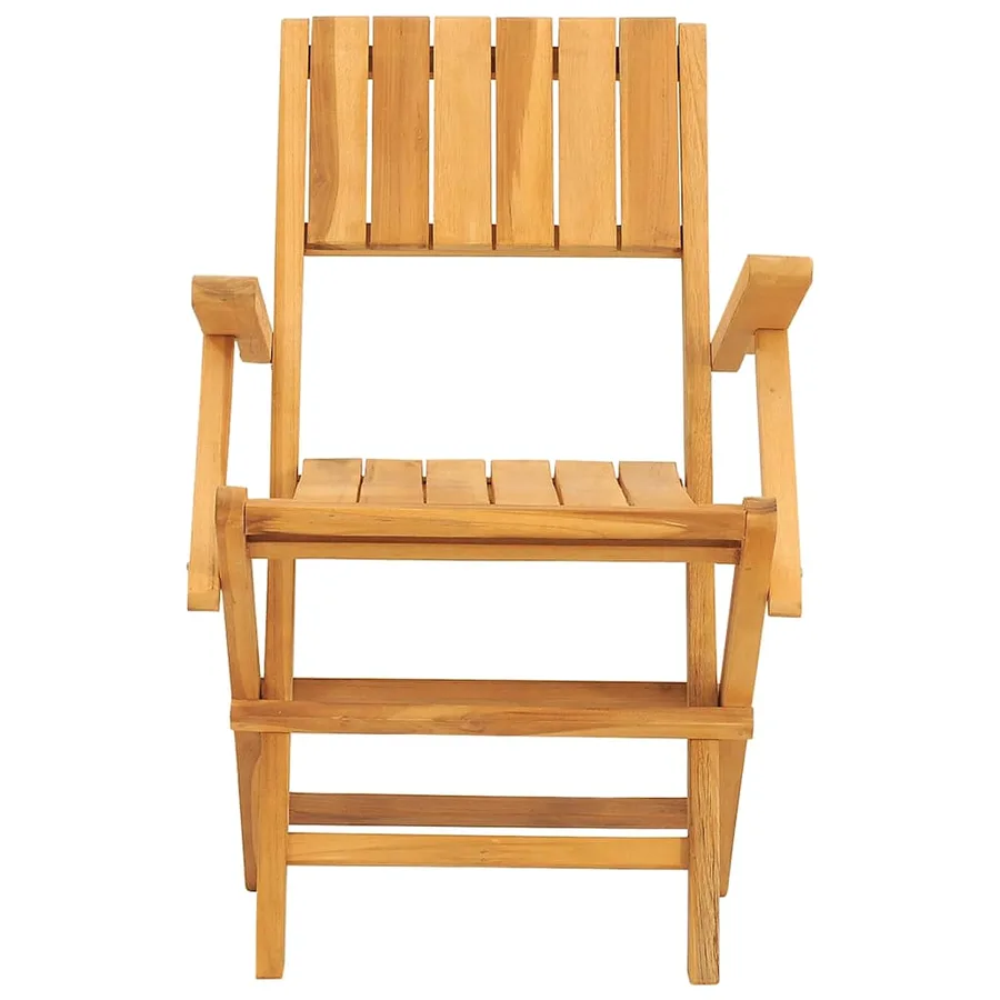 Chaises de jardin pliantes lot de 2 55x61x90cm bois massif teck - 4