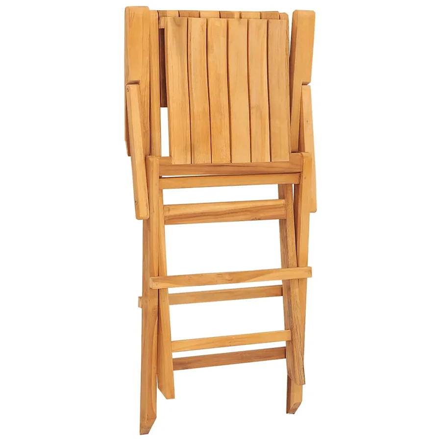 Chaises de jardin pliantes lot de 2 55x61x90cm bois massif teck - 6