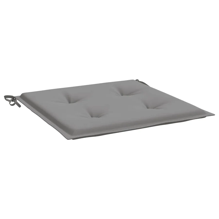 Coussins de chaise jardin lot de 6 gris 40x40x4 cm tissu oxford - 5