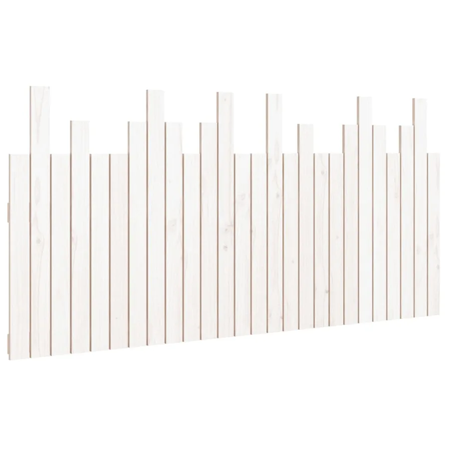 Tête de lit murale Blanc 166x3x80 cm Bois massif de pin - 2