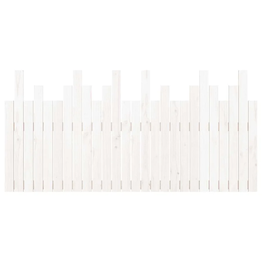 Tête de lit murale Blanc 166x3x80 cm Bois massif de pin - 5