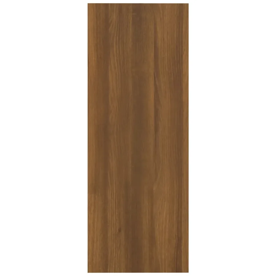 Table console Chêne marron 105x30x80 cm Bois d'ingénierie - 5