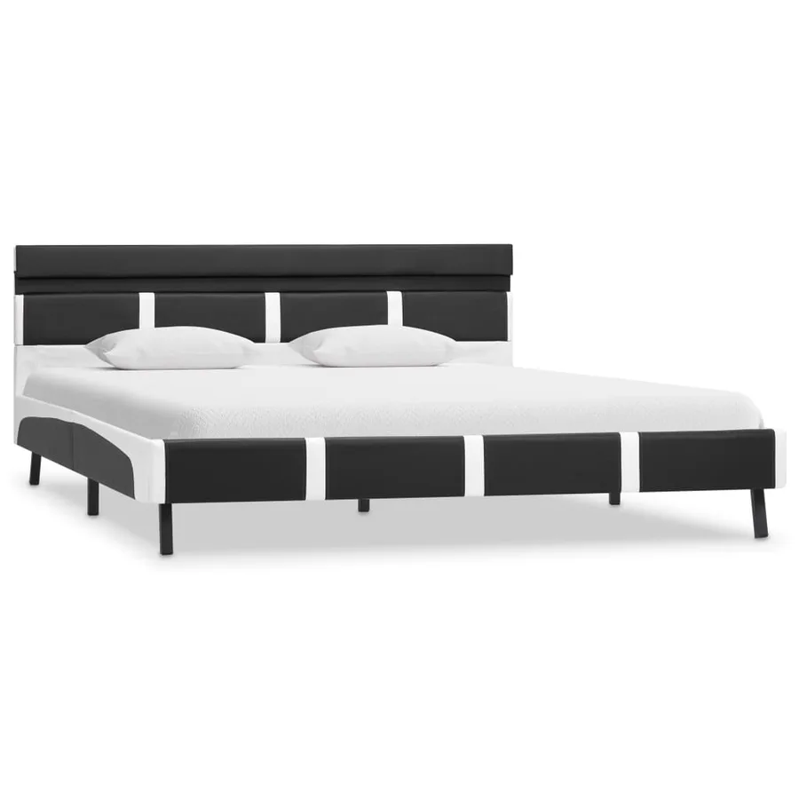 Cadre de lit avec LED Gris Similicuir 160 x 200 cm - 2