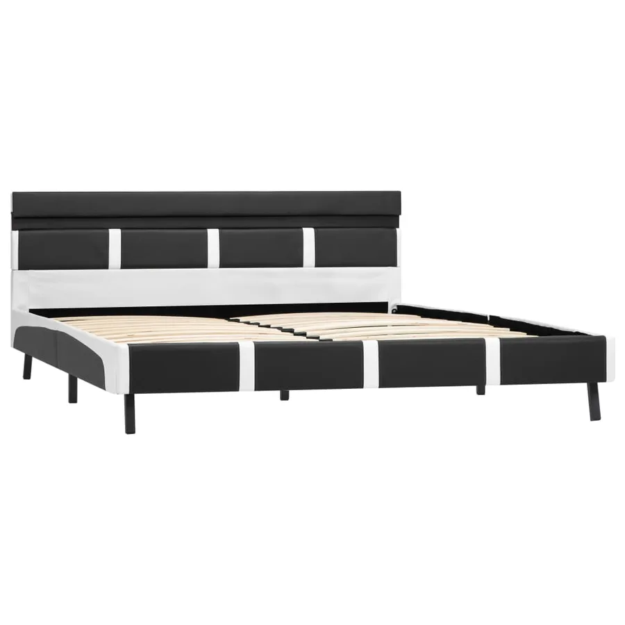 Cadre de lit avec LED Gris Similicuir 160 x 200 cm - 3