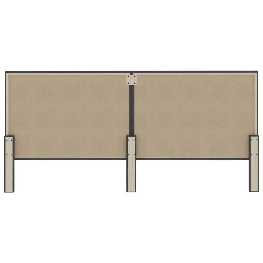 Tête de lit Gris foncé Tissu 200x200 cm - 5