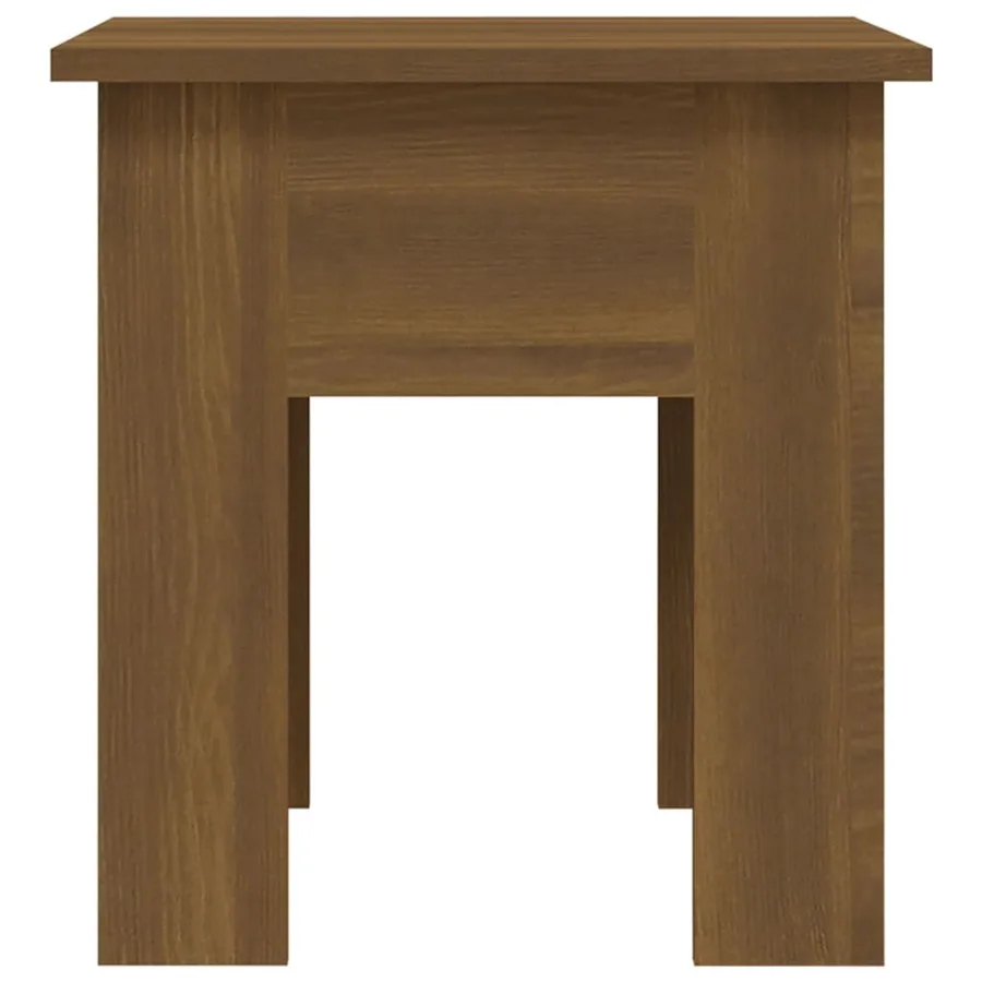 Table basse chêne marron 40x40x42 cm bois d'ingénierie - 5