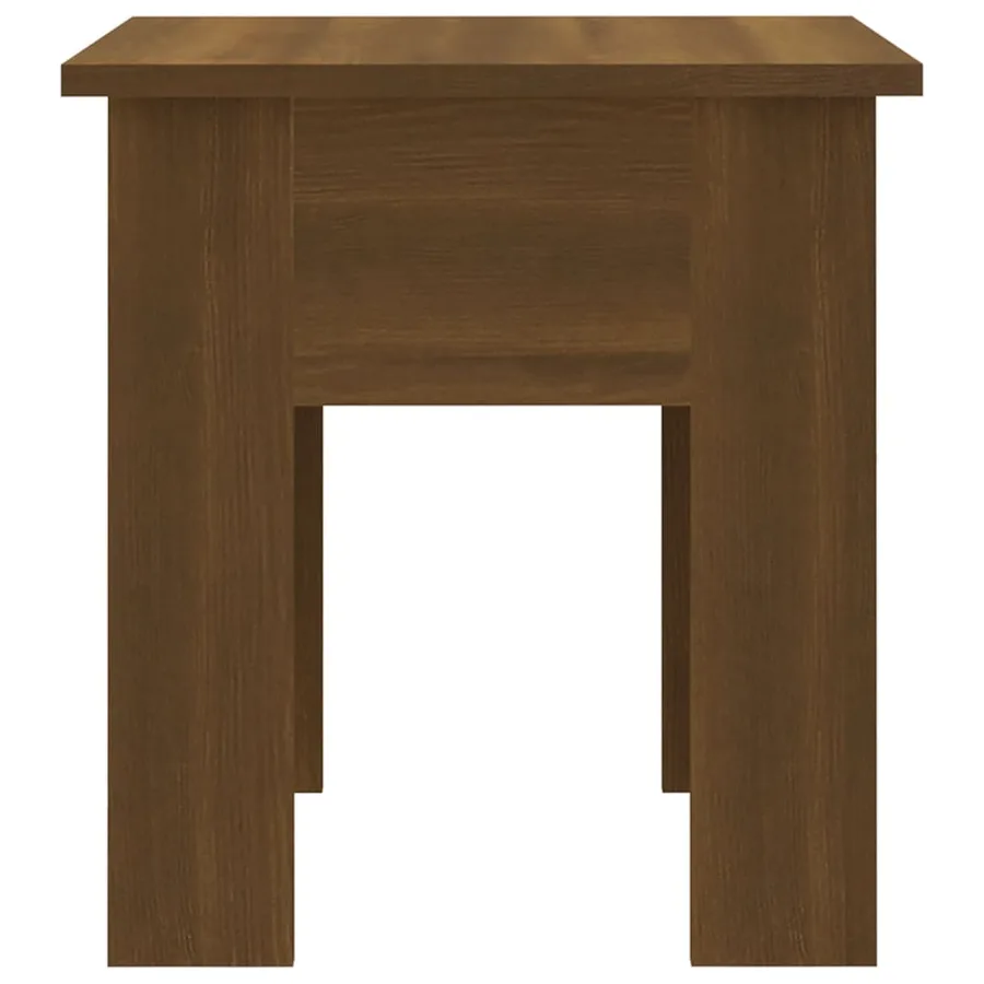 Table basse chêne marron 40x40x42 cm bois d'ingénierie - 6