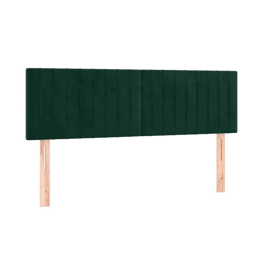 Sommier à lattes de lit et matelas Vert foncé 140x200cm Velours - 6