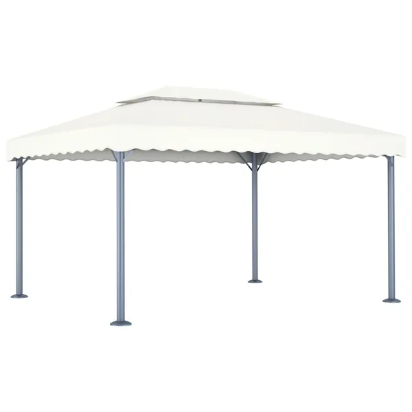 Tonnelle 400x300 cm Crème Aluminium