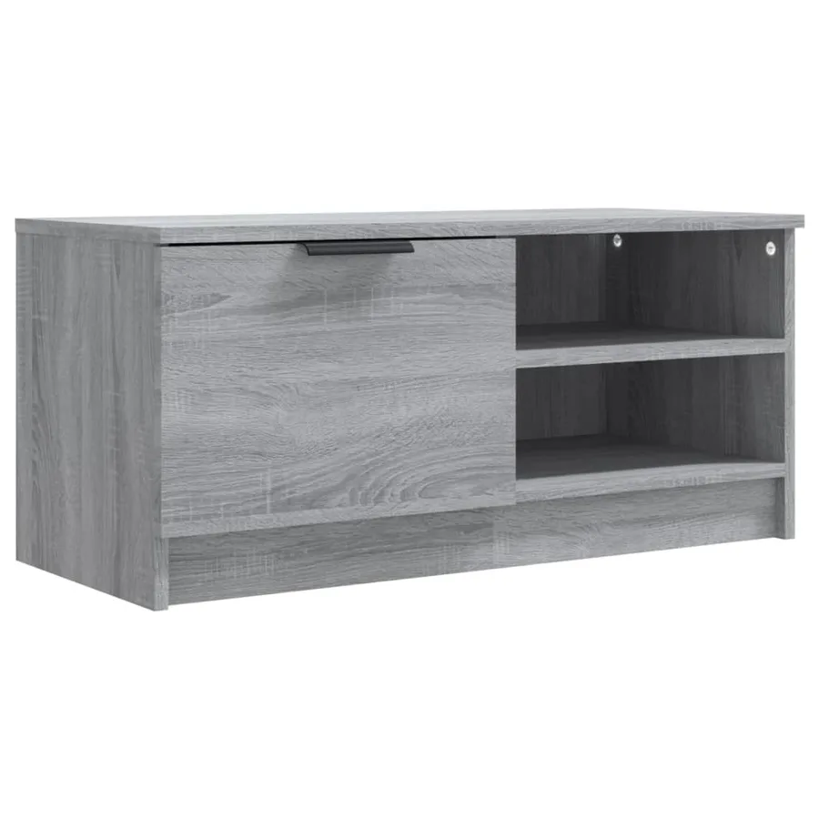 Meuble TV Sonoma gris 80x35x36,5 cm Bois d'ingénierie - 2