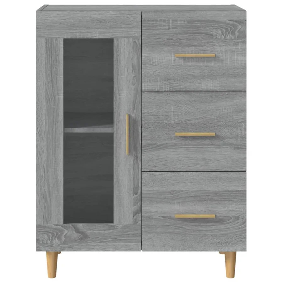 Buffet sonoma gris 69,5x34x90 cm bois d'ingénierie - 6