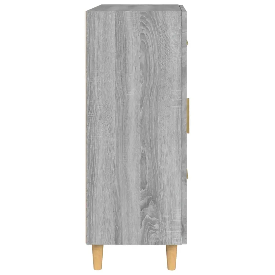 Buffet sonoma gris 69,5x34x90 cm bois d'ingénierie - 7