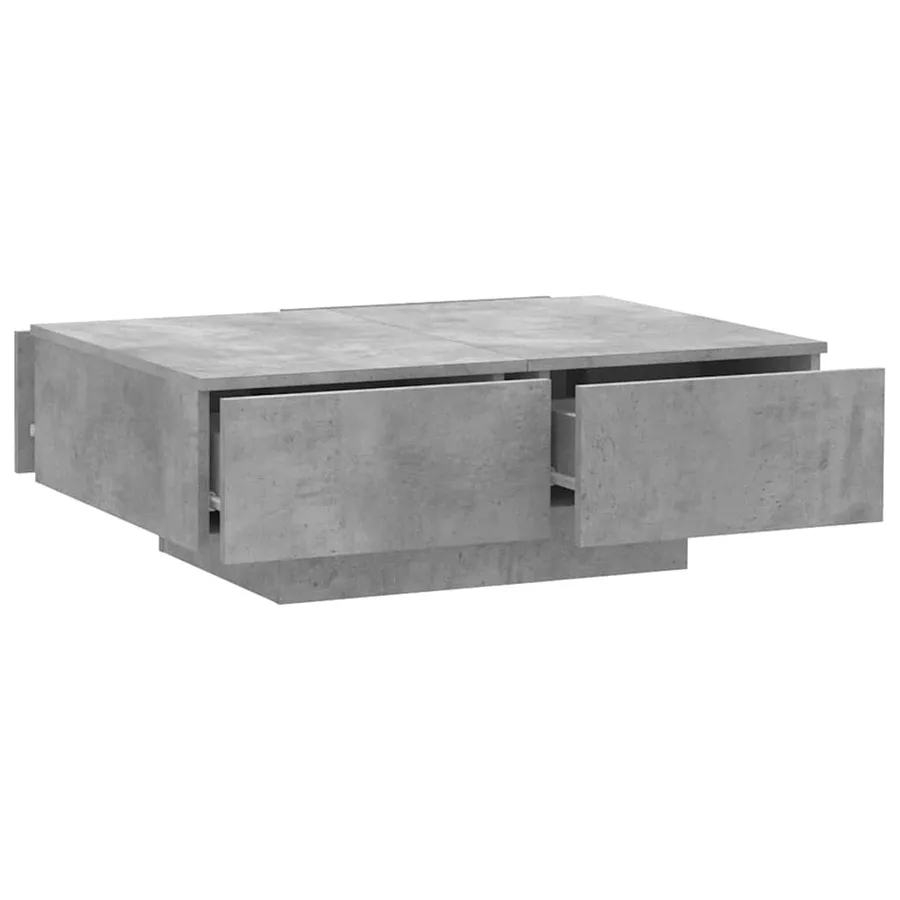 Table basse Gris béton 90x60x31 cm Aggloméré - 5
