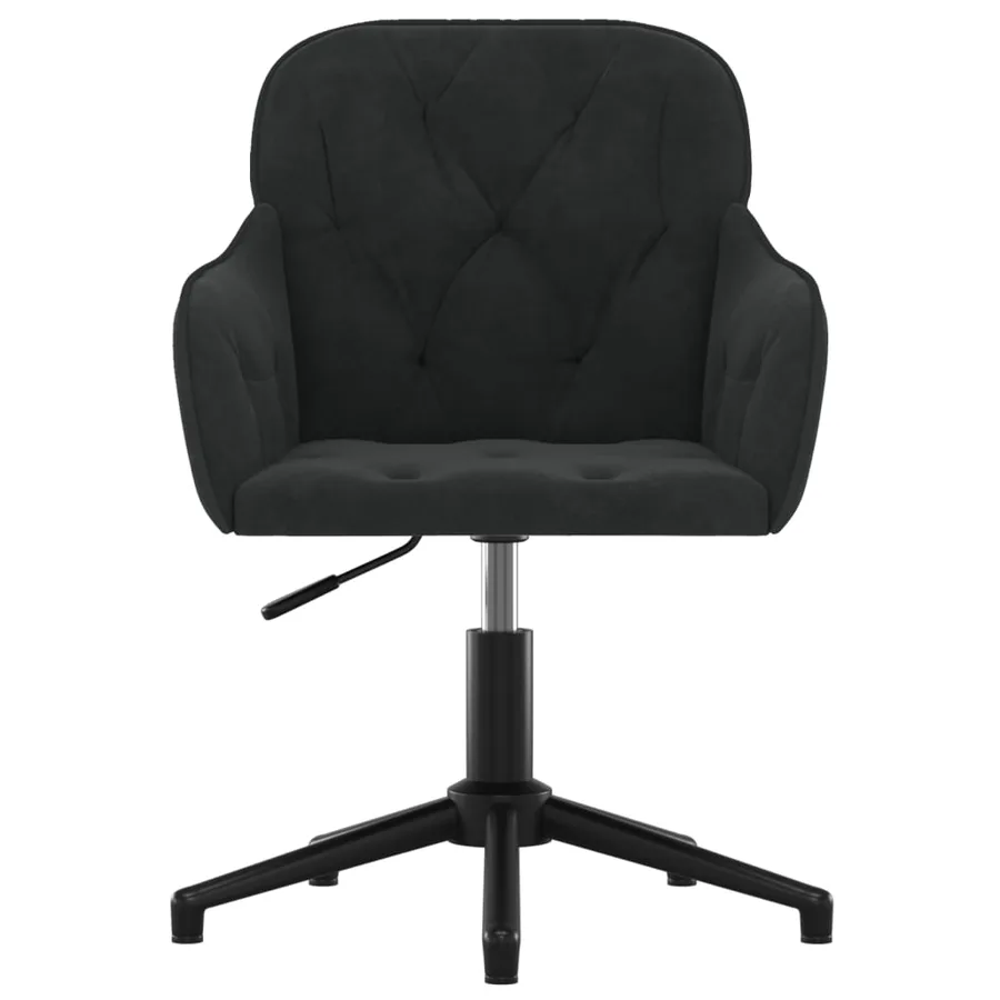Chaises pivotantes à manger lot de 2 Noir Velours - 4